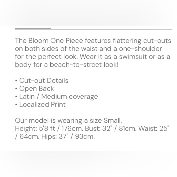 AGUA BENDITA Bloom ross solid one piece in pink Large - Picture 9 of 13